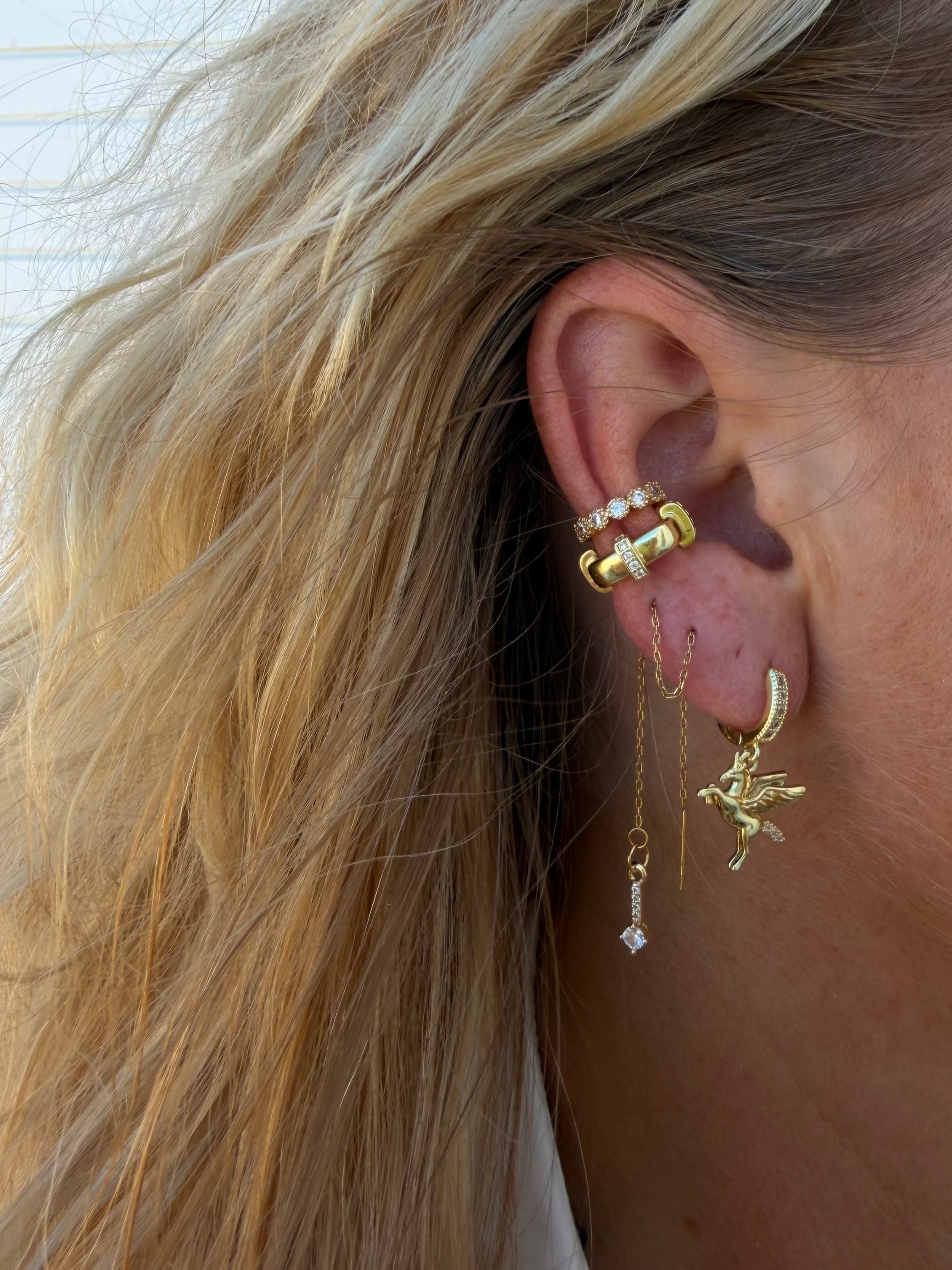 Crystal Chain Earring