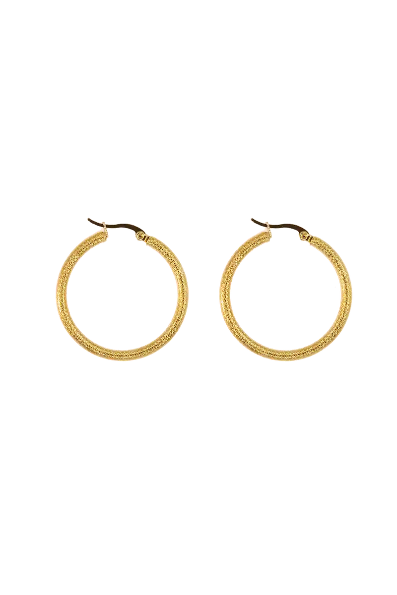 Golden modern hoops (30mm)