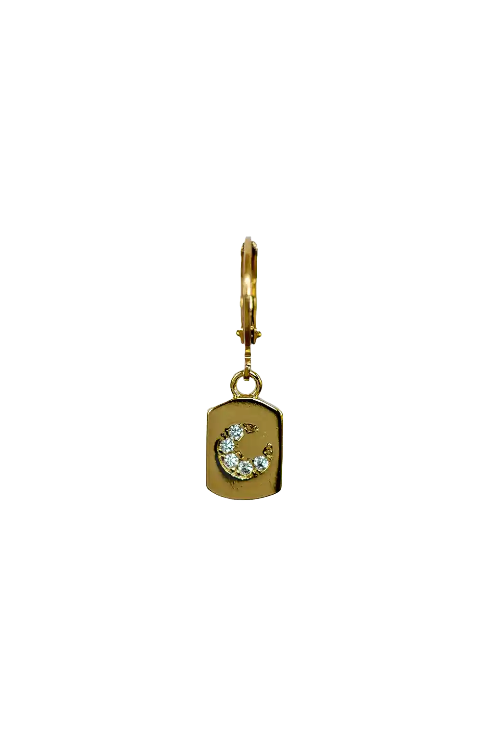 Golden moon pendant