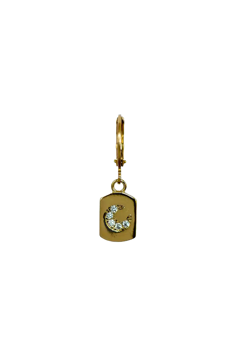 Golden moon pendant