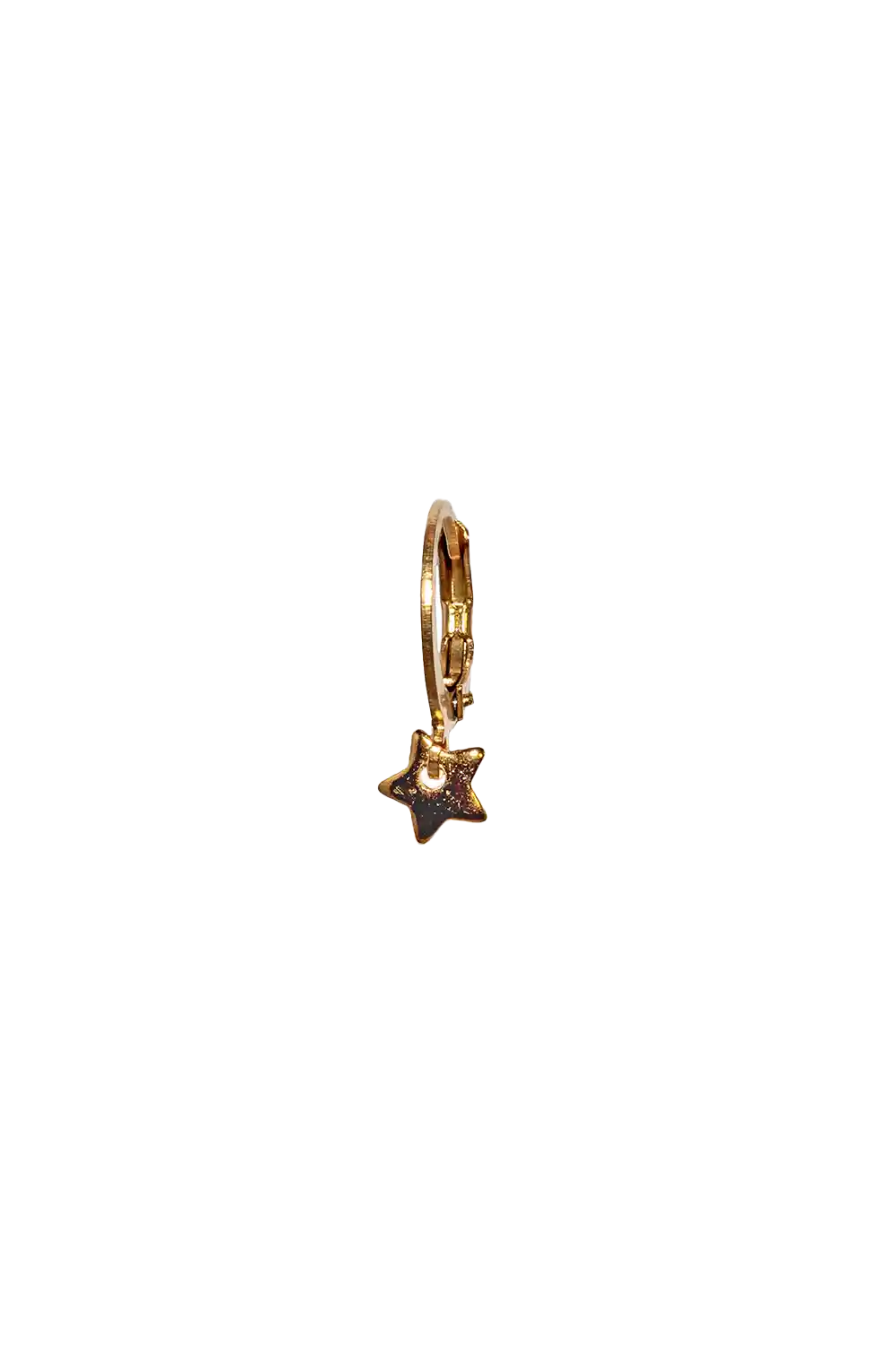 Golden mini star earring