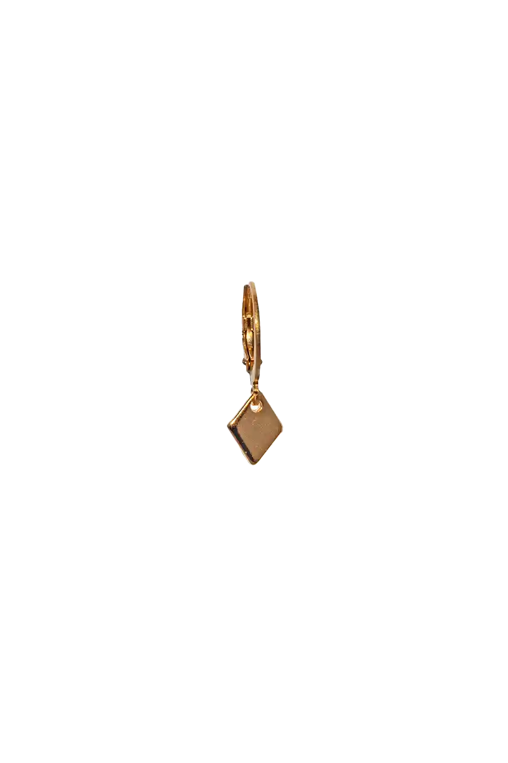 Golden mini triangle earring