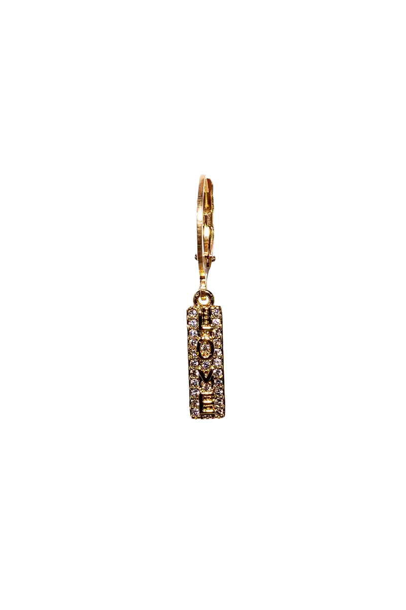 Golden love pendant