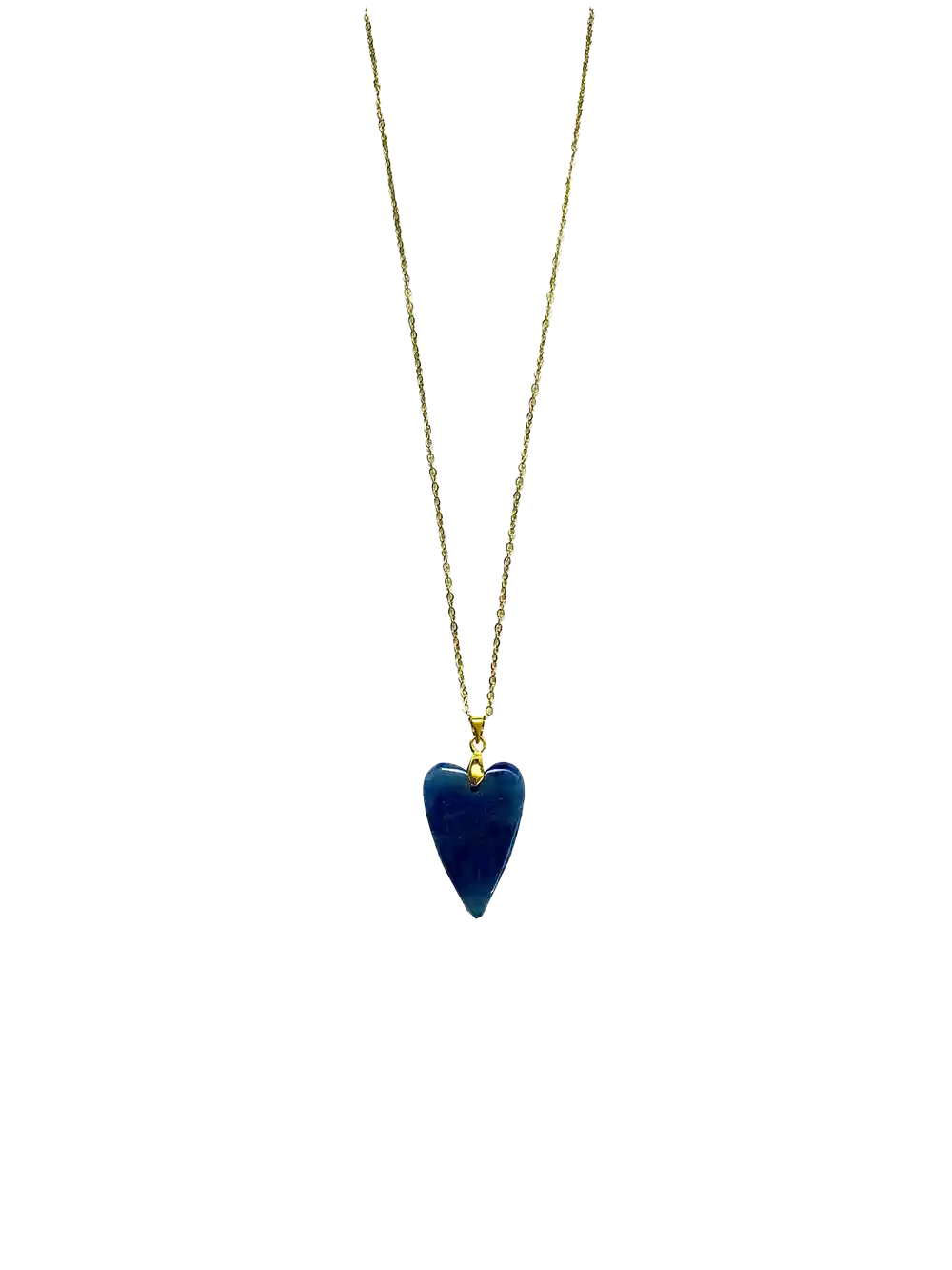 Golden gemstone heart