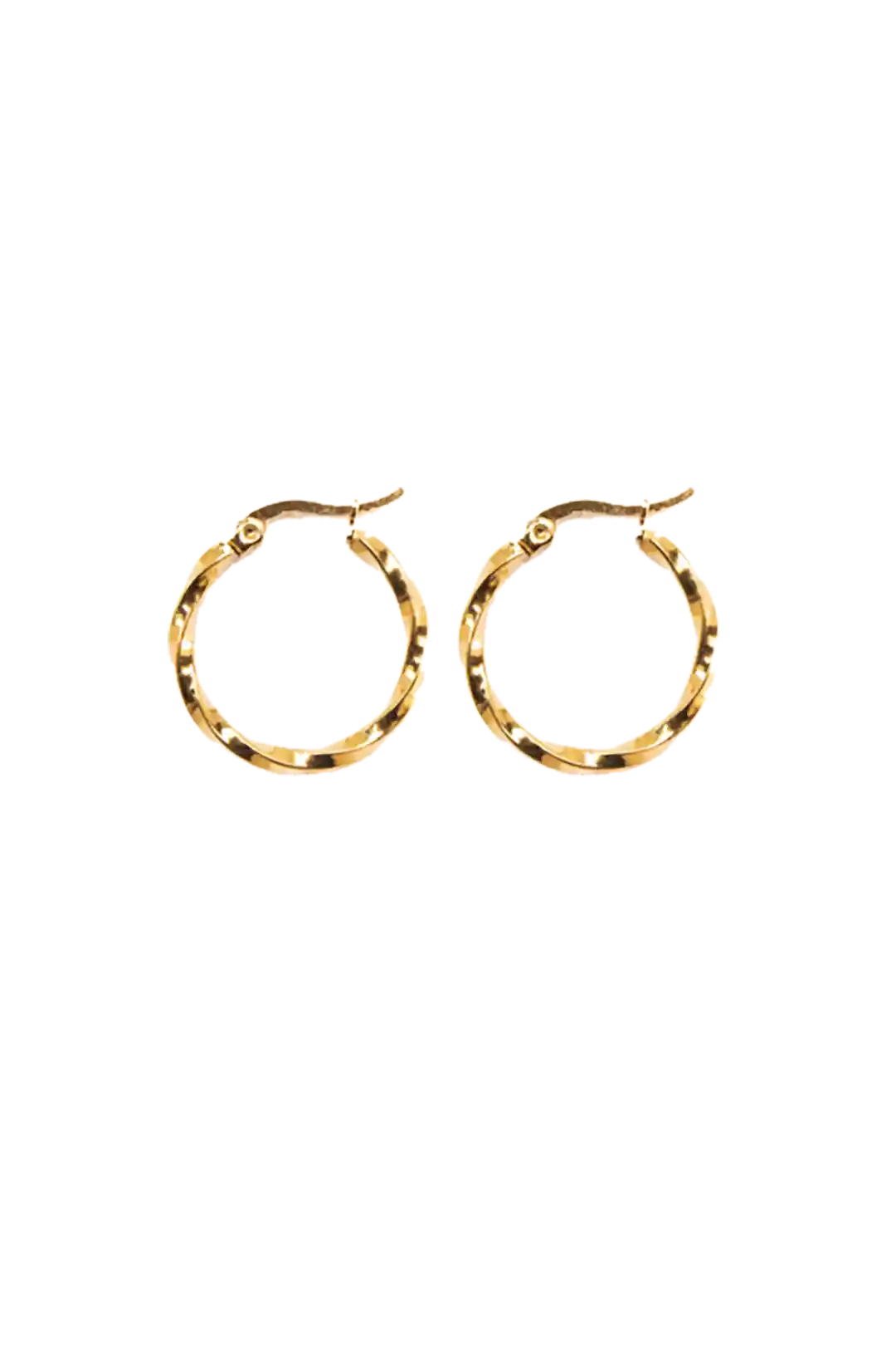 Golden turned hoops